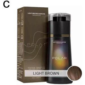 Unbranded (Light Brown) Polar Hair Dye Shampoo, Polar Hair Care, Hair Care Shampoo 200ml Unbranded (Light Brown) Polar Hair Dye Shampoo, Polar Hair Care, Hair Care Shampoo 200ml