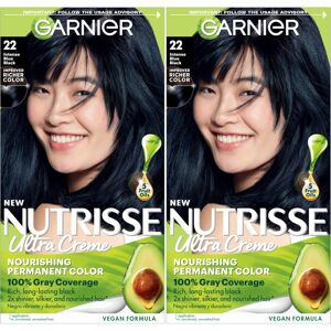Garnier Hair Color Nutrisse Nourishing Creme 22 Intense Blue Black (Mulberry) P Garnier Hair Color Nutrisse Nourishing Creme 22 Intense Blue Black (Mulberry) P