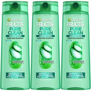 Garnier Fructis Pure Clean Purifying Shampoo Silicone-Free 12.5 Fl Oz 3 Count Garnier Fructis Pure Clean Purifying Shampoo Silicone-Free 12.5 Fl Oz 3 Count