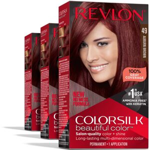 Revlon Permanent Hair Color Permanent Red Hair Dye Colorsilk with 100% Gray Co Revlon Permanent Hair Color Permanent Red Hair Dye Colorsilk with 100% Gray Co