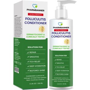 PHARMBANNER Folliculitis Itch Relief Conditioner: Tea Tree Oil & Moroccan Argan Oil - Deep H PHARMBANNER Folliculitis Itch Relief Conditioner: Tea Tree Oil & Moroccan Argan Oil - Deep H