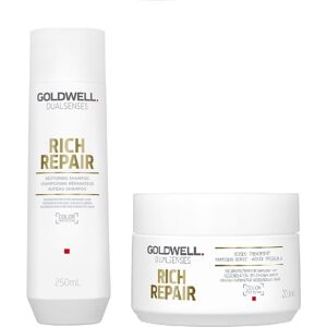 Goldwell Dualsenses Rich Repair Shampoo 250ml and 60sec Treatment 200ml Goldwell Dualsenses Rich Repair Shampoo 250ml and 60sec Treatment 200ml