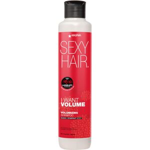 Sexy Hair SexyHair I WANT VOLUME Shampoo 10.1oz 10% More Volume Lightweight Formula Sexy Hair SexyHair I WANT VOLUME Shampoo 10.1oz 10% More Volume Lightweight Formula