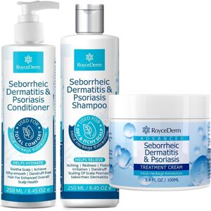 Roycederm Seborrheic Dermatitis & Psoriasis Cream Shampoo and Conditioner Set - Scalp The Roycederm Seborrheic Dermatitis & Psoriasis Cream Shampoo and Conditioner Set - Scalp The