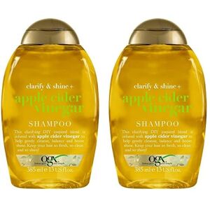 OGX Apple Cider Vinegar Clarifying Shampoo for Oily and Greasy Hair, 385 ml (Pac OGX Apple Cider Vinegar Clarifying Shampoo for Oily and Greasy Hair, 385 ml (Pac