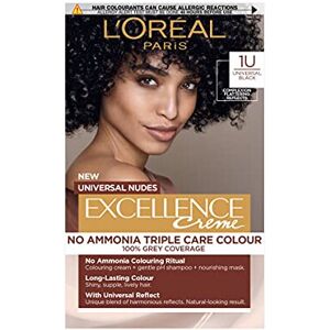 L’Oréal Paris L'Oréal Paris Excellence Crème Universal Nudes Hair Dye, 1U Black, 1 Application L’Oréal Paris L'Oréal Paris Excellence Crème Universal Nudes Hair Dye, 1U Black, 1 Application