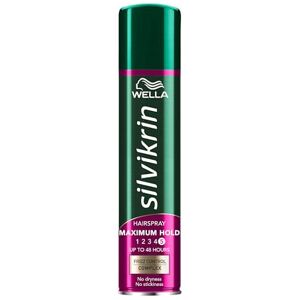 WELLA Silvikrin Hairspray, Maximum Hold, 400 ml (Pack of 1) WELLA Silvikrin Hairspray, Maximum Hold, 400 ml (Pack of 1)
