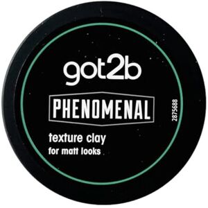Schwarzkopf got2b PhenoMENal Texture Hair Styling Clay, Vegan, Strong Hold, Matt Schwarzkopf got2b PhenoMENal Texture Hair Styling Clay, Vegan, Strong Hold, Matt