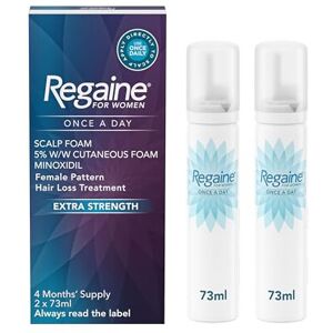 REGAINE for Women 5% Minoxidil Extra Strength Scalp Foam for Hair Regrowth (2x 7 REGAINE for Women 5% Minoxidil Extra Strength Scalp Foam for Hair Regrowth (2x 7