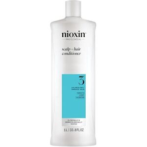 Nioxin System 3 Scalp + Hair Conditioner - Hair Thickening Conditioner for Colou Nioxin System 3 Scalp + Hair Conditioner - Hair Thickening Conditioner for Colou