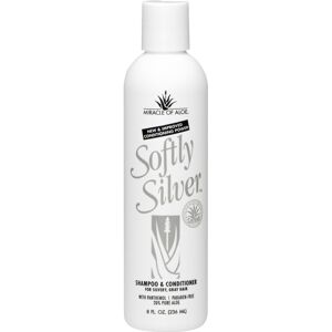 Miracle of Aloe Softly Silver Shampoo Improved Conditioning formula for Gray Hair 2 in 1 Purple Miracle of Aloe Softly Silver Shampoo Improved Conditioning formula for Gray Hair 2 in 1 Purple