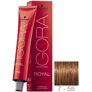Schwarzkopf Professional Igora Royal Hair Color 7-55 Medium Blonde Gold Extra Schwarzkopf Professional Igora Royal Hair Color 7-55 Medium Blonde Gold Extra