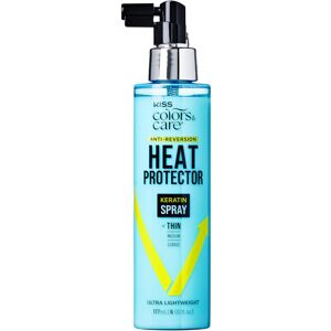 Kiss COLORS & CARE Anti-Reversion Heat Protector Keratin Spray for Thin Fine Hai Kiss COLORS & CARE Anti-Reversion Heat Protector Keratin Spray for Thin Fine Hai