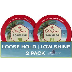 Old Spice Hair Styling Fiji Pomade for Men Flexible Hold Low Shine 2.22 oz Each Old Spice Hair Styling Fiji Pomade for Men Flexible Hold Low Shine 2.22 oz Each