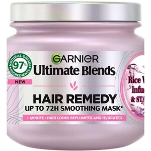 3 x Garnier Ultimate Blends Rice Water Infusion & Starch Hair Remedy Mask 340ml 3 x Garnier Ultimate Blends Rice Water Infusion & Starch Hair Remedy Mask 340ml
