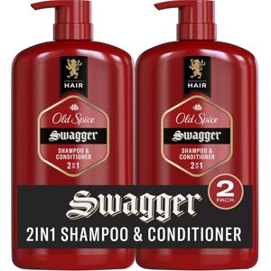Old Spice Swagger 2-in-1 Shampoo and Conditioner Set for Men Cedarwood Lime Sce Old Spice Swagger 2-in-1 Shampoo and Conditioner Set for Men Cedarwood Lime Sce