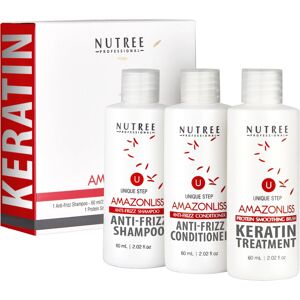 Amazonliss Brazilian Keratin Smoothing Treatment Blowout Straightening System for Dry and Amazonliss Brazilian Keratin Smoothing Treatment Blowout Straightening System for Dry and
