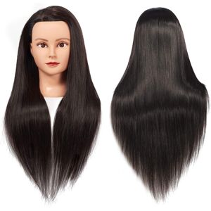 Training Head 26-28 inch Mannequin Head for Hair Styling - Synthetic Fiber Hair, Training Head 26-28 inch Mannequin Head for Hair Styling - Synthetic Fiber Hair,