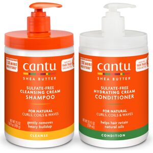 Cantu Shampoo & Conditioner with Shea Butter for Natural Hair 25 fl oz (Pack of Cantu Shampoo & Conditioner with Shea Butter for Natural Hair 25 fl oz (Pack of