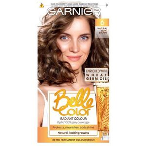 3 x Garnier Belle Color Permanent Colour 6 Natural Light Brown 3 x Garnier Belle Color Permanent Colour 6 Natural Light Brown