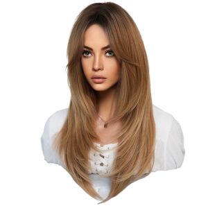 Exogio 64cm European/American Simulation Wig for Women - Long Hair, Middle Part, Breath Exogio 64cm European/American Simulation Wig for Women - Long Hair, Middle Part, Breath