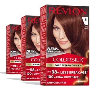 Revlon ColorSilk with Bond Repair Complex Permanent Hair Color 100 Gray Coverage Revlon ColorSilk with Bond Repair Complex Permanent Hair Color 100 Gray Coverage