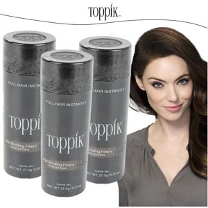 Unbranded (dark brown) 3 Pack Toppik Hair Building Fibers Dark Brown 27.5 G / 0.97 Oz Hair Unbranded (dark brown) 3 Pack Toppik Hair Building Fibers Dark Brown 27.5 G / 0.97 Oz Hair