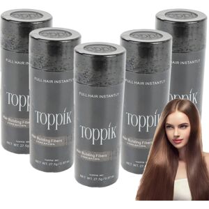 Unbranded (dark brown) 5 Pack Toppik Hair Building Fibers Dark Brown 27.5 G / 0.97 Oz Hair Unbranded (dark brown) 5 Pack Toppik Hair Building Fibers Dark Brown 27.5 G / 0.97 Oz Hair