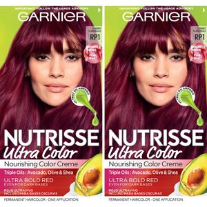 Garnier Hair Color Nutrisse Ultra Color Nourishing Creme RP1 Pink Red (Cherry F Garnier Hair Color Nutrisse Ultra Color Nourishing Creme RP1 Pink Red (Cherry F