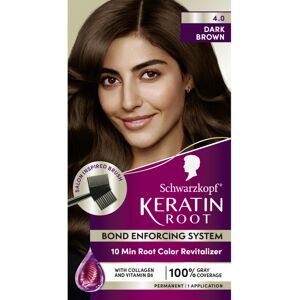 Schwarzkopf Keratin Color Root Permanent Hair Color Kit Dark Brown 1 Application Schwarzkopf Keratin Color Root Permanent Hair Color Kit Dark Brown 1 Application
