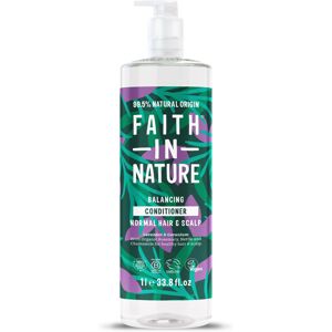 Faith In Nature 1L Natural Lavender & Geranium Conditioner, Balancing for Normal Faith In Nature 1L Natural Lavender & Geranium Conditioner, Balancing for Normal