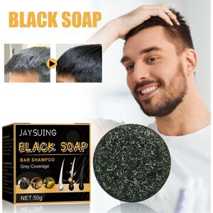 Unbranded 2PCS Men's Grey Coverage Bar Shampoo Hair Darkening Black Soap Unbranded 2PCS Men's Grey Coverage Bar Shampoo Hair Darkening Black Soap