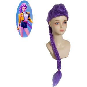 Unbranded (Purple) Demon Kpop Hunters Cosplay Wig Long Straight Hair Temperature Fans Silk Unbranded (Purple) Demon Kpop Hunters Cosplay Wig Long Straight Hair Temperature Fans Silk