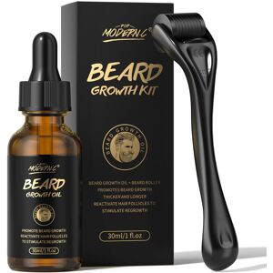 Pop Modern.C Beard Growth Kit ? Biotin Beard Growth Oil with Roller for Promote Hair Regrowth Pop Modern.C Beard Growth Kit ? Biotin Beard Growth Oil with Roller for Promote Hair Regrowth