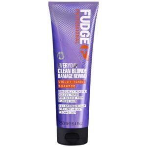 Fudge Professional Everyday Clean Blonde Damage Rewind Shampoo, Daily Purple Ton Fudge Professional Everyday Clean Blonde Damage Rewind Shampoo, Daily Purple Ton