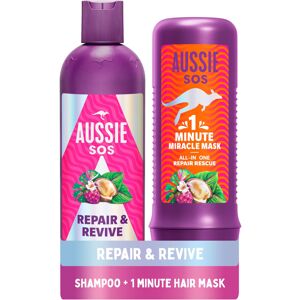 Aussie Repair And Revive Shampoo and Deep Conditioner Treatment Hair Mask Set Aussie Repair And Revive Shampoo and Deep Conditioner Treatment Hair Mask Set