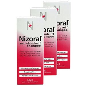 Nizoral Anti Dandruff Shampoo 60ml **3 PACK DEAL** Nizoral Anti Dandruff Shampoo 60ml **3 PACK DEAL**
