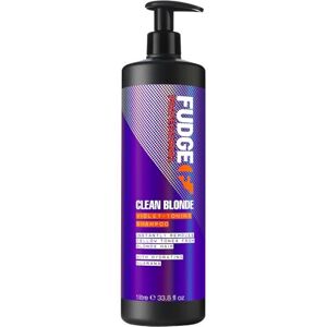 Fudge Professional Original Clean Blonde Shampoo, Bulk Size, Purple Toning for B Fudge Professional Original Clean Blonde Shampoo, Bulk Size, Purple Toning for B