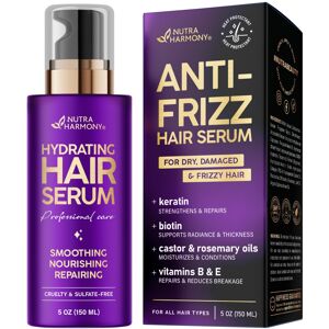 NUTRAHARMONY Hydrating Hair Serum for Frizzy and Damaged Hair - Keratin Hair Treatment for Dr NUTRAHARMONY Hydrating Hair Serum for Frizzy and Damaged Hair - Keratin Hair Treatment for Dr