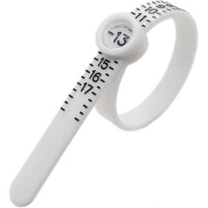Unbranded (UK Sizes - 2 White Pieces) 2 Pack Ring Size Measuring Tool, Reusable Ring Tape Unbranded (UK Sizes - 2 White Pieces) 2 Pack Ring Size Measuring Tool, Reusable Ring Tape