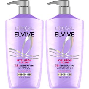 L’Oréal Paris L'Oreal Paris Elvive Hyaluron Plump Shampoo and Conditioner Set for Dehydrated L’Oréal Paris L'Oreal Paris Elvive Hyaluron Plump Shampoo and Conditioner Set for Dehydrated