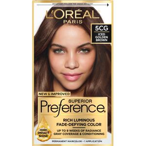 L’Oréal Paris LOreal Paris Superior Preference Fade-Defying + Shine Permanent Hair Color 5CG L’Oréal Paris LOreal Paris Superior Preference Fade-Defying + Shine Permanent Hair Color 5CG