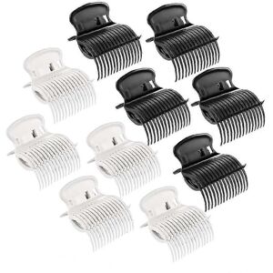Unbranded (Black and white) 10 pieces Heated roller clips Insulated clips for hair perms S Unbranded (Black and white) 10 pieces Heated roller clips Insulated clips for hair perms S