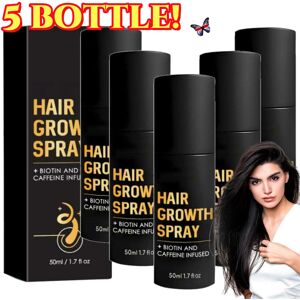 Unbranded 5X Hair Growth Spray With Biotin & Caffeine-Natural Hair Thickening Gentle Regro Unbranded 5X Hair Growth Spray With Biotin & Caffeine-Natural Hair Thickening Gentle Regro
