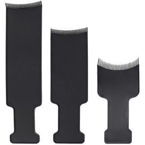 Unbranded Set of 3 professional highlighting combs for hair coloring and dyeing Unbranded Set of 3 professional highlighting combs for hair coloring and dyeing