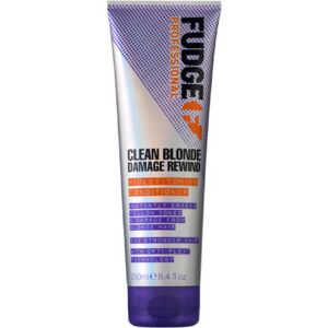 Fudge Professional Clean Blonde Damage Rewind Conditioner, Intense Purple Toning Fudge Professional Clean Blonde Damage Rewind Conditioner, Intense Purple Toning