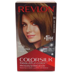 Revlon colorsilk Beautiful Color, 54 Light Golden Brown, 1 Count (Pack of 1) Revlon colorsilk Beautiful Color, 54 Light Golden Brown, 1 Count (Pack of 1)