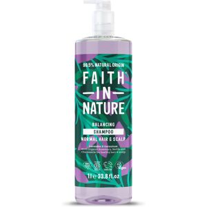 Faith In Nature 1L Natural Lavender & Geranium Shampoo, Balancing for Normal Hai Faith In Nature 1L Natural Lavender & Geranium Shampoo, Balancing for Normal Hai