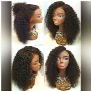 Unbranded Afro Wigs Human Hair 10 Inch Kinky Curly Brazilian Virgin Full Lace Wig Dark Bro Unbranded Afro Wigs Human Hair 10 Inch Kinky Curly Brazilian Virgin Full Lace Wig Dark Bro