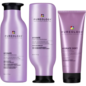 REDKEN Pureology Hydrate Shampoo 266ml, Hydrate Conditioner 266ml & Hydrate S REDKEN Pureology Hydrate Shampoo 266ml, Hydrate Conditioner 266ml & Hydrate S